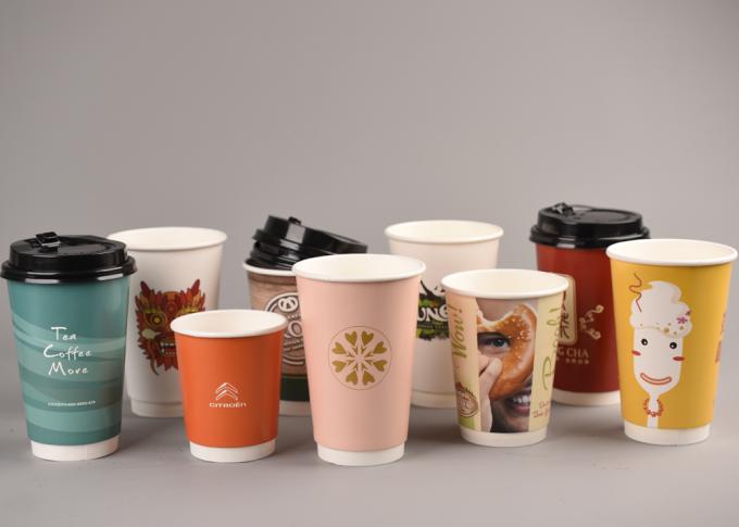 Tazze di carta isolate calde riciclabili per caffè/tè, Eco amichevole