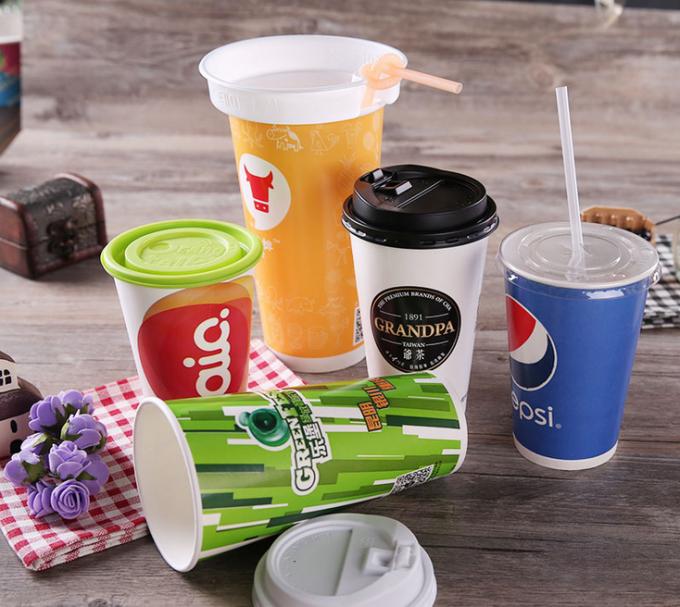 Delle tazze calde di FDA tazze di carta riciclate compiacenti di Coffeee e fredde dei rinfreschi