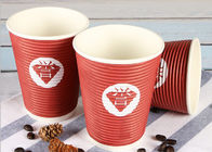 Porcellana Tazze di caffè amichevoli asportabili di Eco, tazze calde eliminabili rosse della bevanda società
