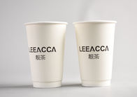 il logo eliminabile delle tazze di carta 400ml ha stampato le tazze di caffè di carta isolate