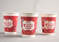 Tazze di carta di Natale grazioso per le bevande calde/da andare logo delle tazze di caffè stampate