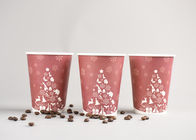 12oz riciclabile eliminabile andare tazze di caffè con la copertura di plastica, colore rosso