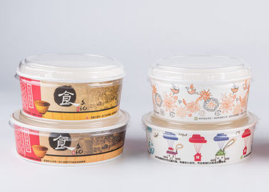 Ciotole di minestra di carta biodegradabili con stile personale coperchi 6 - stampa di colore