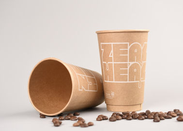Porcellana Kraft ha personalizzato le tazze di caffè di carta/tazze beventi eliminabili 8oz 12oz 16oz fabbrica