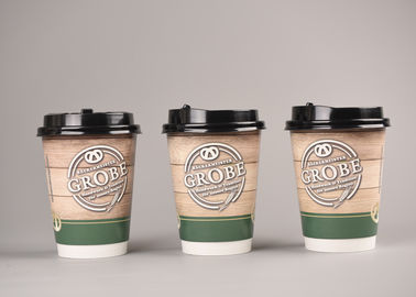 Tazze di carta doppie eliminabili medie piacevoli delle tazze di caffè di progettazione 12oz