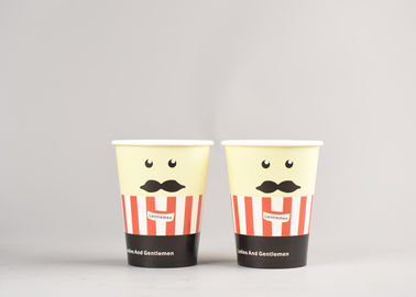 Porcellana Tazze di caffè asportabili gialle con i coperchi, tazze di caffè eliminabili amichevoli di Eco fabbrica