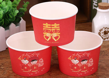Porcellana Materiali amichevoli eliminabili di Eco isolati nozze rosse delle ciotole di minestra fabbrica