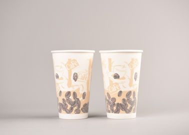 Porcellana Tazze di caffè di carta isolate schiuma, tazze di carta della bevanda fredda della stampa di colore completo fabbrica