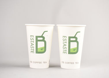Tazze calde eliminabili riciclabili della bevanda 16oz per tè, logo marcante a caldo